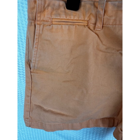 Ralph Lauren Sport Girl's Shorts Bottoms Orange 100% Cotton Flat Front Size 12 - Picture 4 of 8